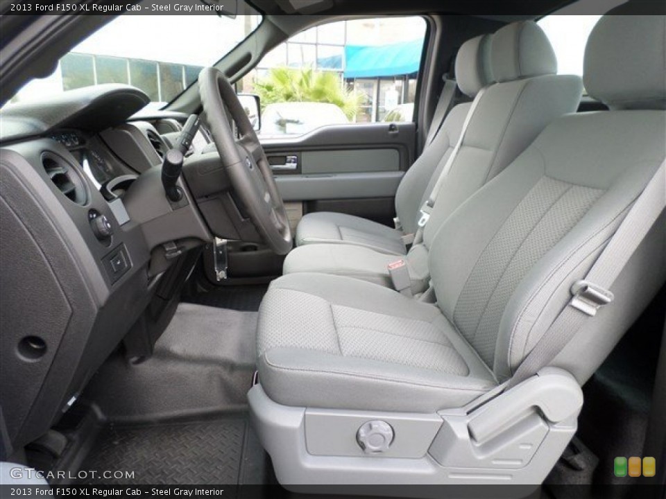 Steel Gray Interior Photo for the 2013 Ford F150 XL Regular Cab #87682199