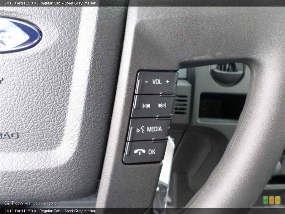 Steel Gray Interior Controls for the 2013 Ford F150 XL Regular Cab #87682289