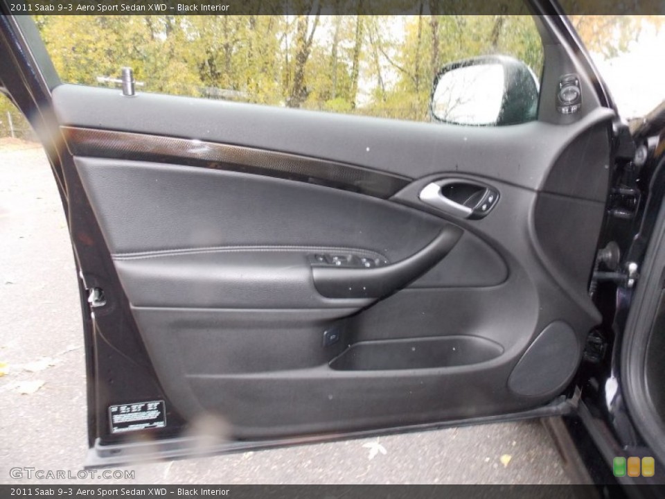 Black Interior Door Panel for the 2011 Saab 9-3 Aero Sport Sedan XWD #87682355