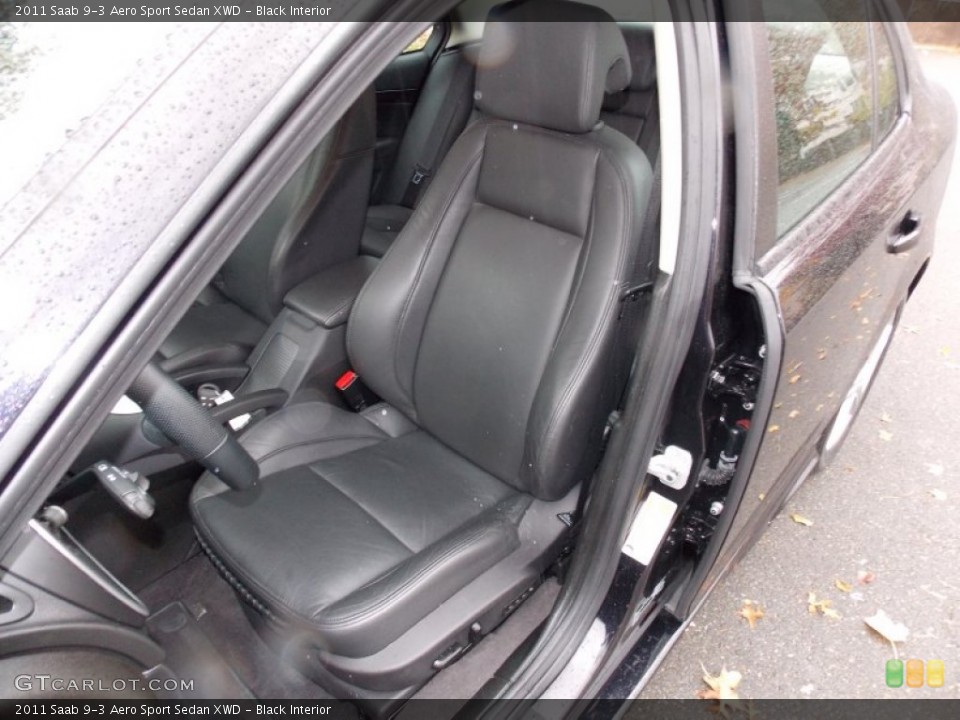 Black Interior Front Seat for the 2011 Saab 9-3 Aero Sport Sedan XWD #87682379