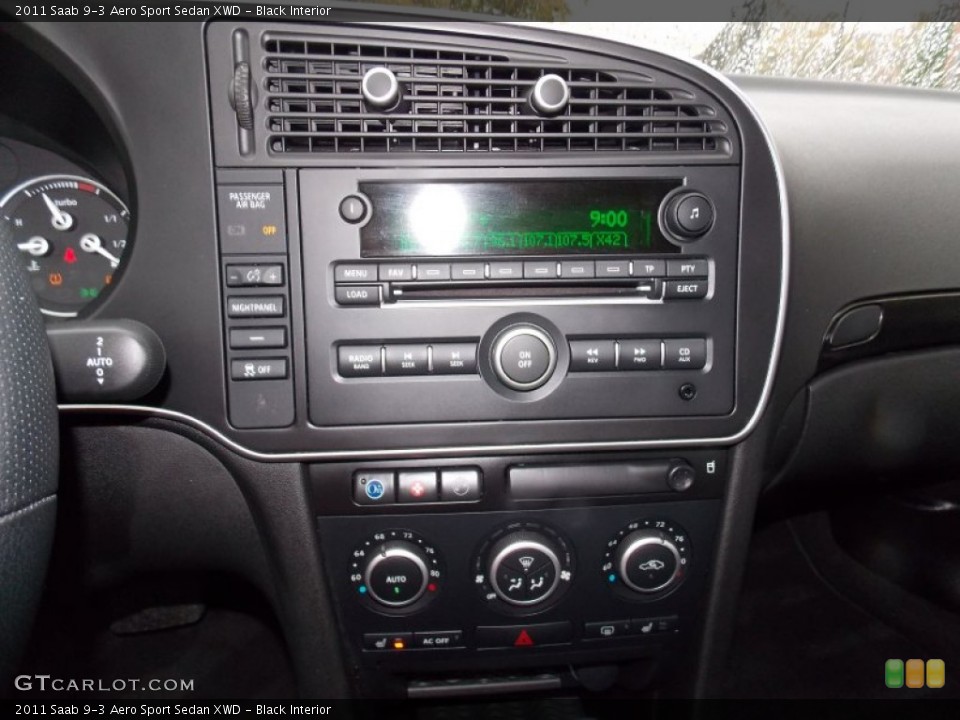 Black Interior Controls for the 2011 Saab 9-3 Aero Sport Sedan XWD #87682763
