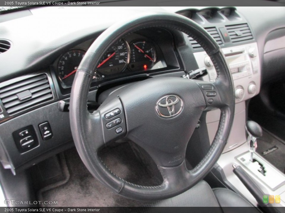 Dark Stone Interior Steering Wheel for the 2005 Toyota Solara SLE V6 Coupe #87683687