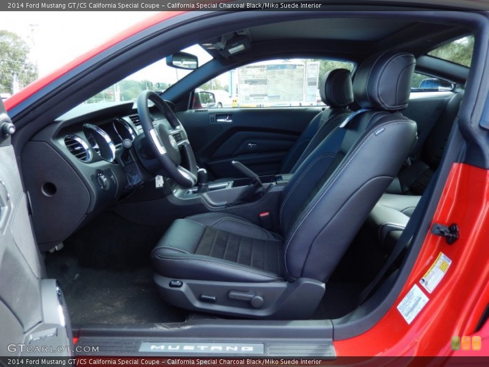 California Special Charcoal Black/Miko Suede Interior Photo for the 2014 Ford Mustang GT/CS California Special Coupe #87683855