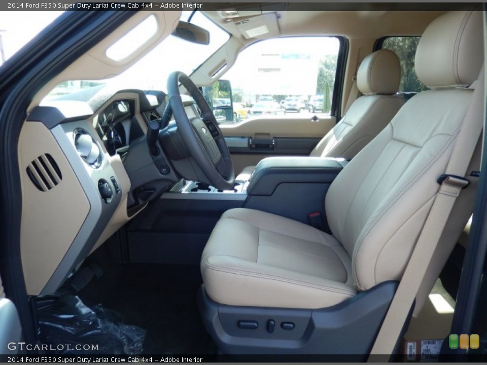 Adobe Interior Front Seat for the 2014 Ford F350 Super Duty Lariat Crew Cab 4x4 #87685727
