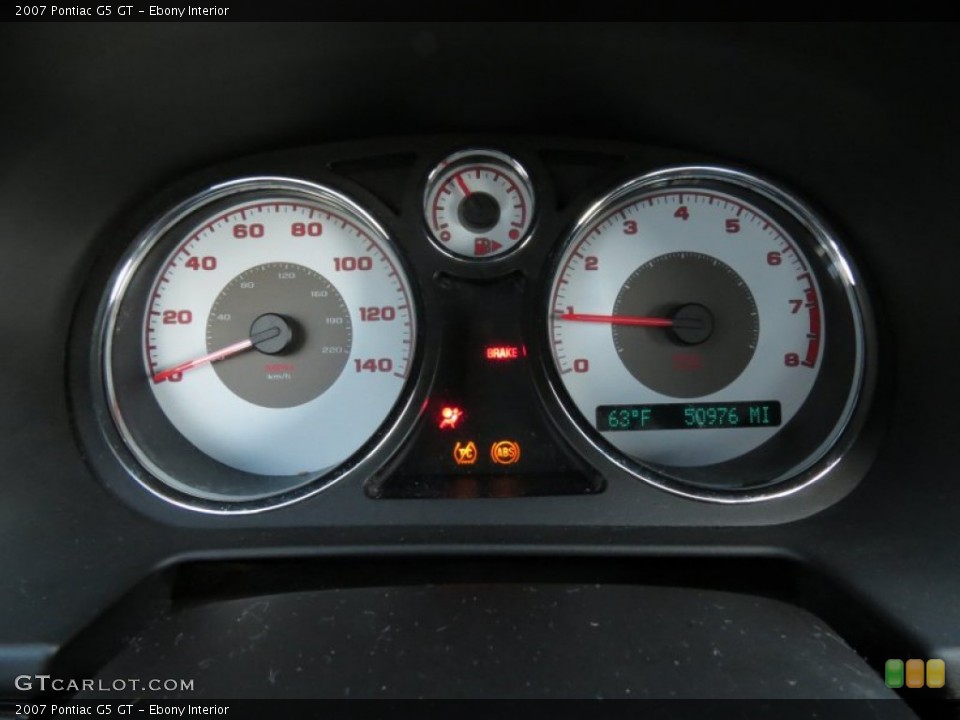 Ebony Interior Gauges for the 2007 Pontiac G5 GT #87685790