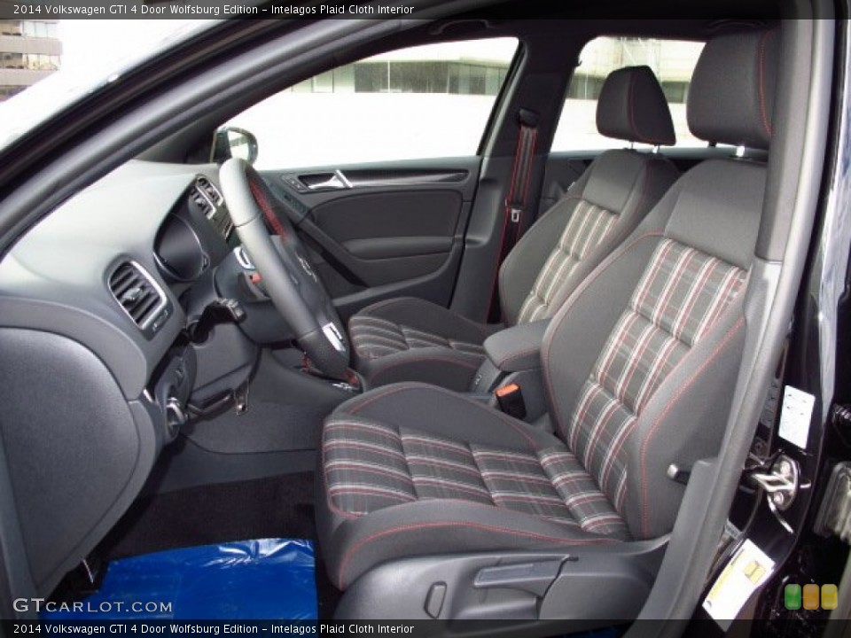 Intelagos Plaid Cloth Interior Front Seat for the 2014 Volkswagen GTI 4 Door Wolfsburg Edition #87688547