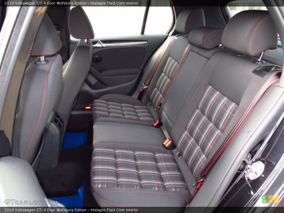 Intelagos Plaid Cloth Interior Rear Seat for the 2014 Volkswagen GTI 4 Door Wolfsburg Edition #87688595
