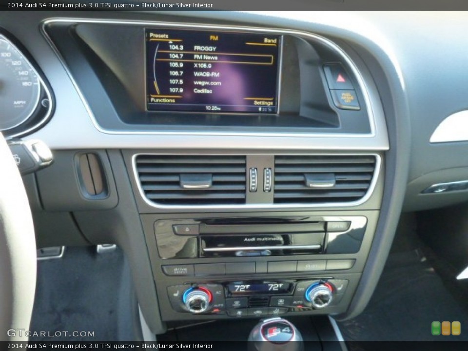 Black/Lunar Silver Interior Controls for the 2014 Audi S4 Premium plus 3.0 TFSI quattro #87689903