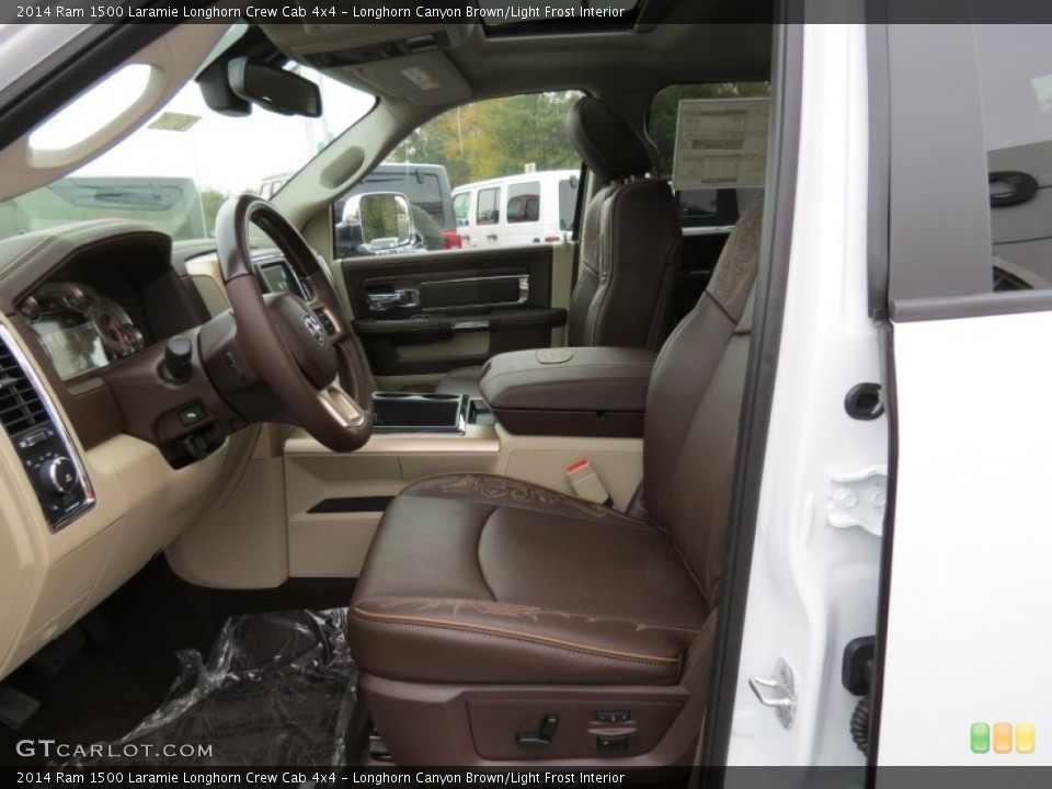 Longhorn Canyon Brown/Light Frost Interior Photo for the 2014 Ram 1500 Laramie Longhorn Crew Cab 4x4 #87693029