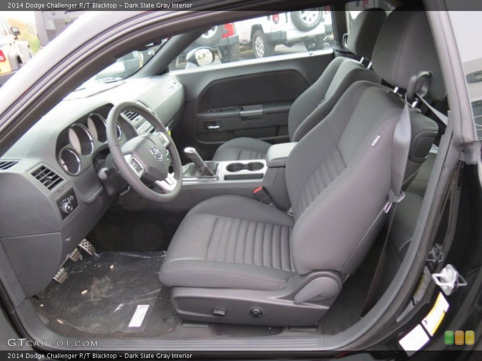 Dark Slate Gray Interior Front Seat for the 2014 Dodge Challenger R/T Blacktop #87693869