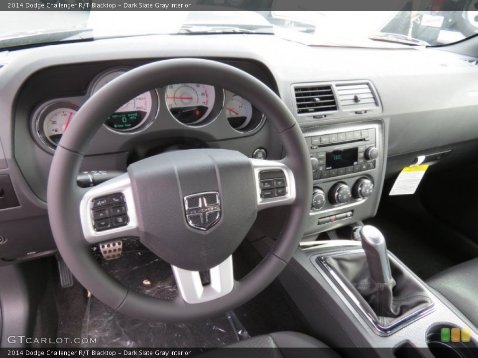 Dark Slate Gray Interior Steering Wheel for the 2014 Dodge Challenger R/T Blacktop #87693911