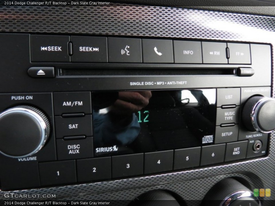 Dark Slate Gray Interior Audio System for the 2014 Dodge Challenger R/T Blacktop #87694010