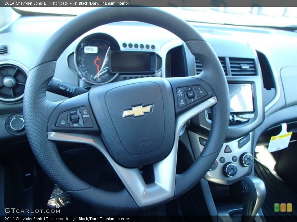 Jet Black/Dark Titanium Interior Steering Wheel for the 2014 Chevrolet Sonic LT Hatchback #87695480