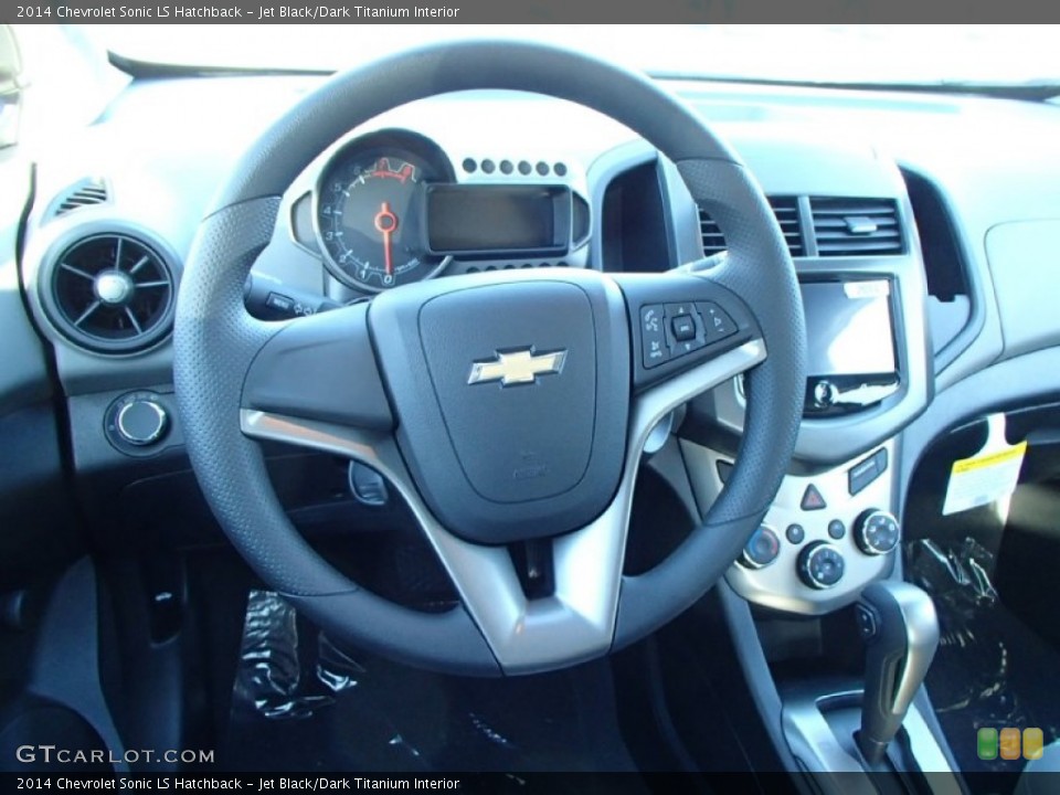 Jet Black/Dark Titanium Interior Steering Wheel for the 2014 Chevrolet Sonic LS Hatchback #87696317