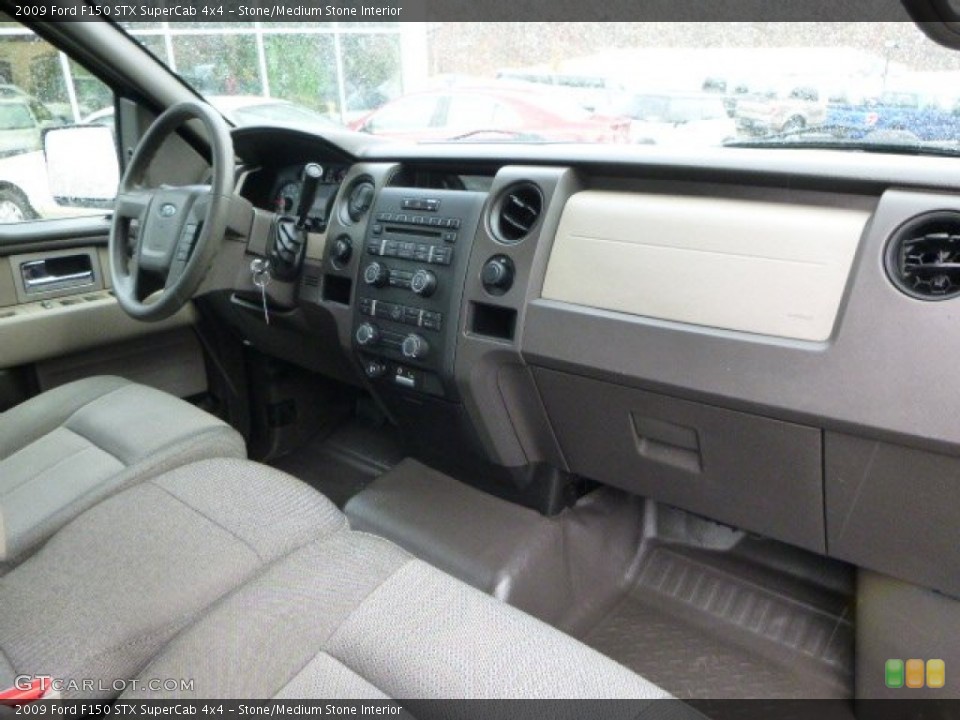 Stone/Medium Stone Interior Dashboard for the 2009 Ford F150 STX SuperCab 4x4 #87697643