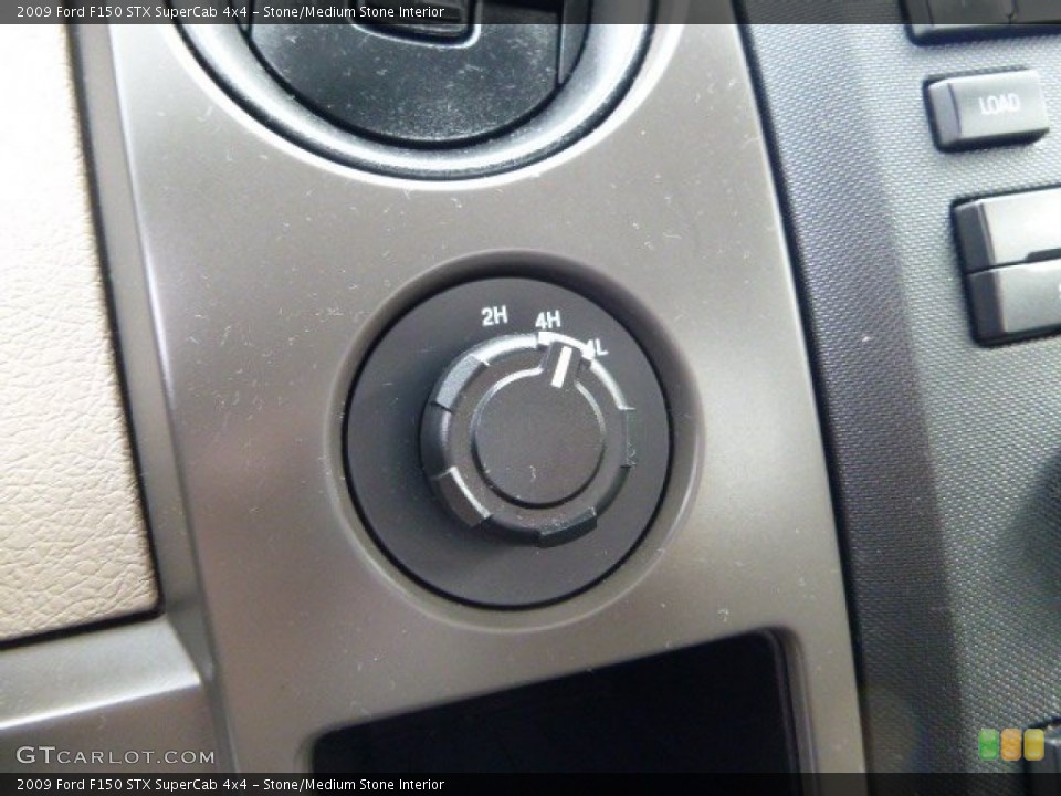 Stone/Medium Stone Interior Controls for the 2009 Ford F150 STX SuperCab 4x4 #87697841