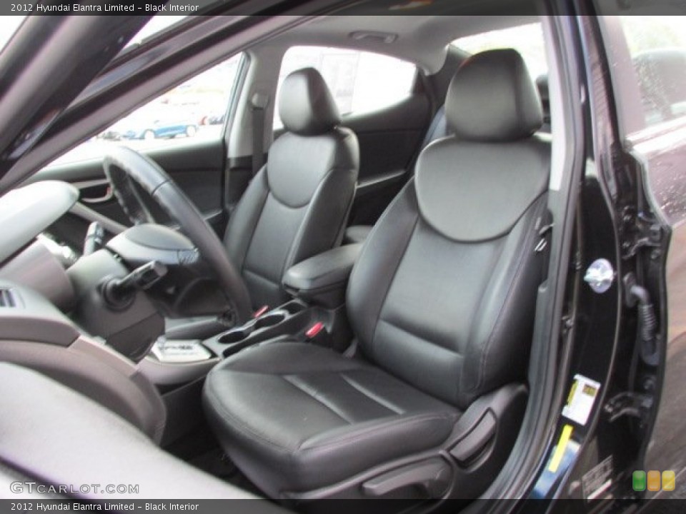 Black Interior Photo for the 2012 Hyundai Elantra Limited #87704208