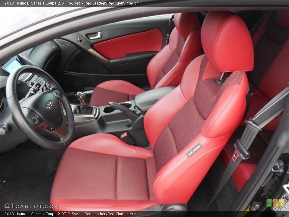 Red Leather/Red Cloth Interior Photo for the 2013 Hyundai Genesis Coupe 2.0T R-Spec #87706061
