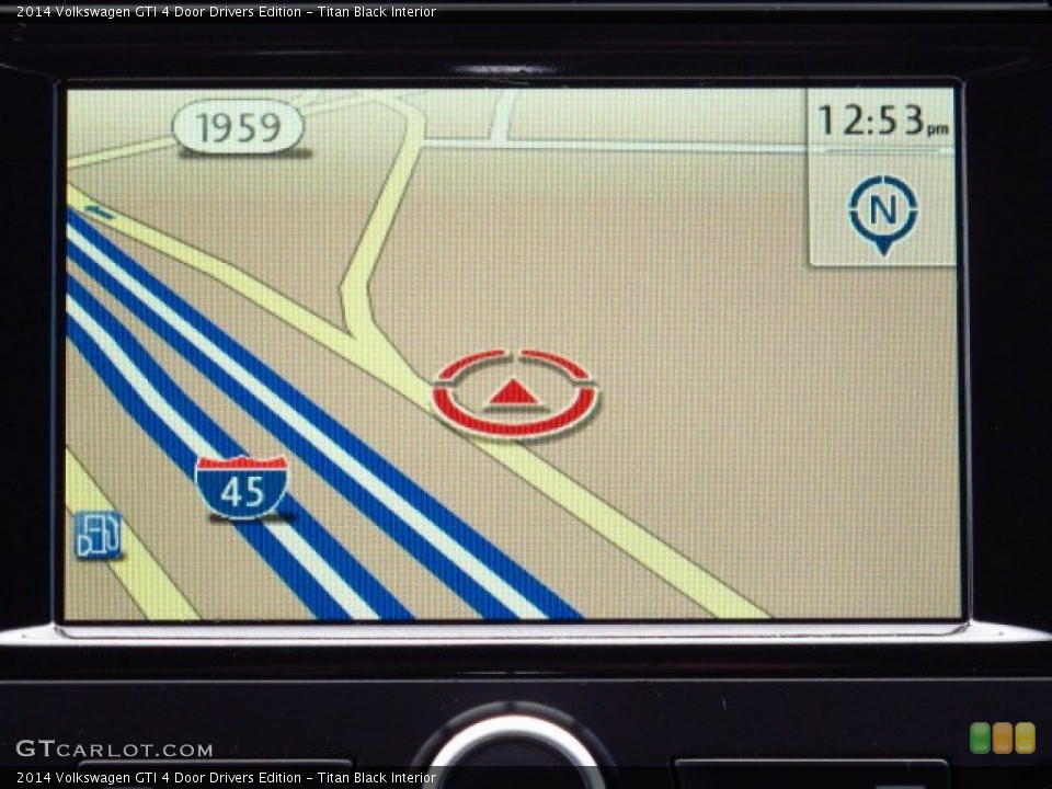 Titan Black Interior Navigation for the 2014 Volkswagen GTI 4 Door Drivers Edition #87707303