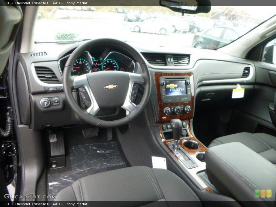Ebony Interior Prime Interior for the 2014 Chevrolet Traverse LT AWD #87708314