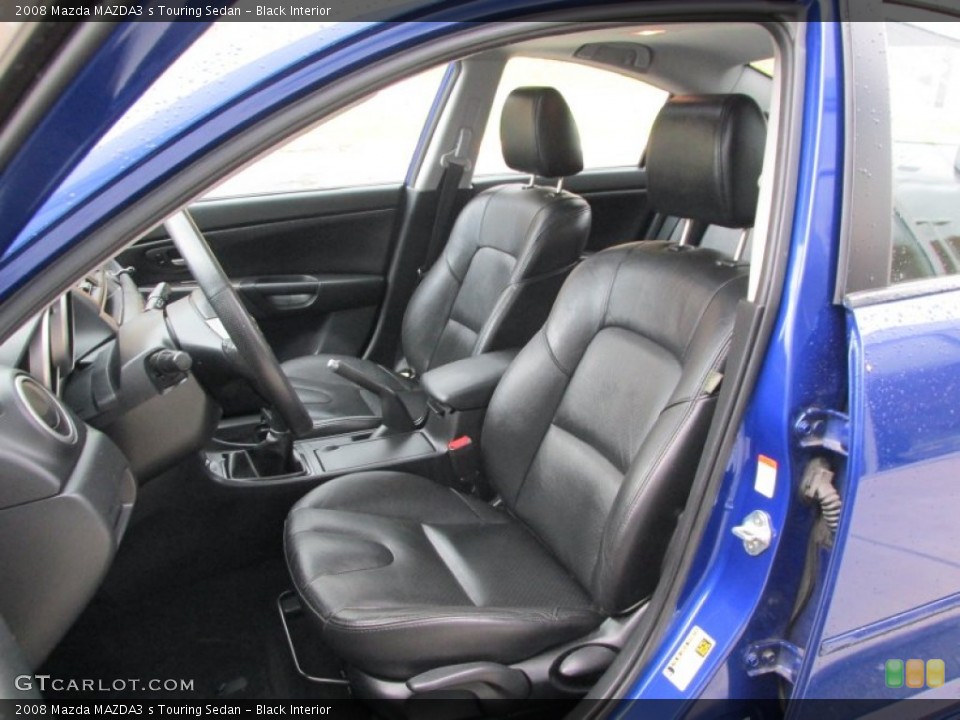 Black Interior Photo for the 2008 Mazda MAZDA3 s Touring Sedan #87708785