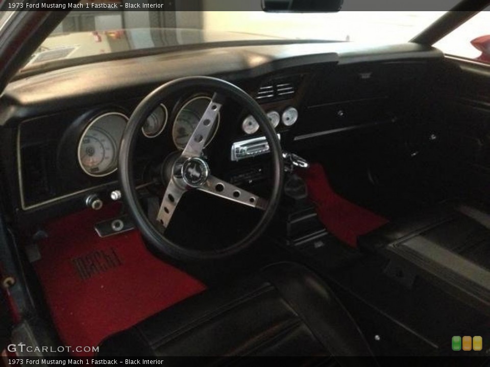 Black Interior Photo for the 1973 Ford Mustang Mach 1 Fastback #87715392