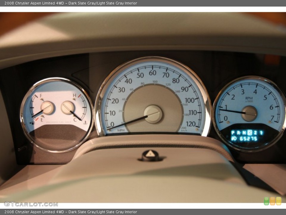 Dark Slate Gray/Light Slate Gray Interior Gauges for the 2008 Chrysler Aspen Limited 4WD #87715563
