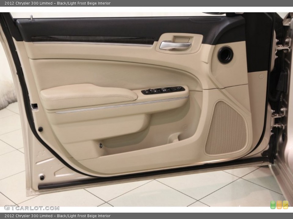 Black/Light Frost Beige Interior Door Panel for the 2012 Chrysler 300 Limited #87715986