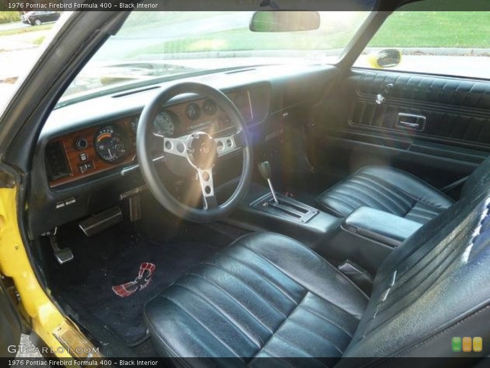 Black 1976 Pontiac Firebird Interiors