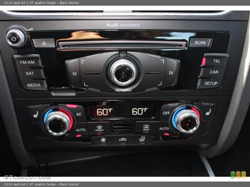 Black Interior Controls for the 2014 Audi A4 2.0T quattro Sedan #87717014