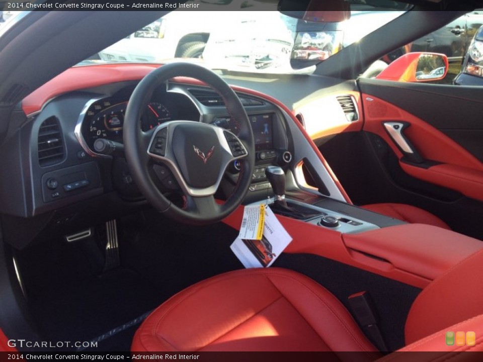 Adrenaline Red Interior Prime Interior for the 2014 Chevrolet Corvette Stingray Coupe #87719223