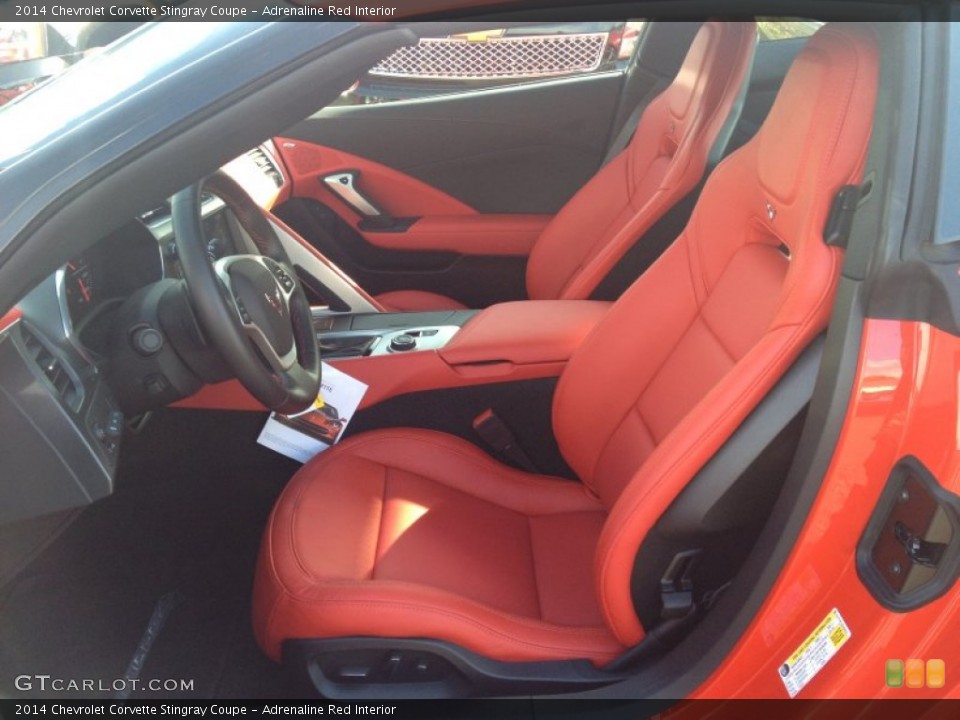 Adrenaline Red Interior Front Seat for the 2014 Chevrolet Corvette Stingray Coupe #87719247