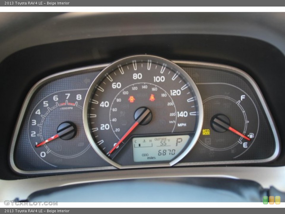 Beige Interior Gauges for the 2013 Toyota RAV4 LE #87721380