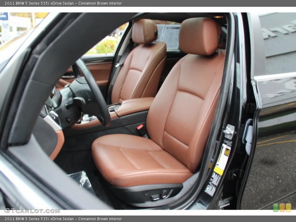 Cinnamon Brown Interior Front Seat for the 2011 BMW 5 Series 535i xDrive Sedan #87721554