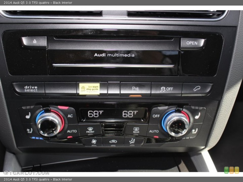 Black Interior Controls for the 2014 Audi Q5 3.0 TFSI quattro #87722151