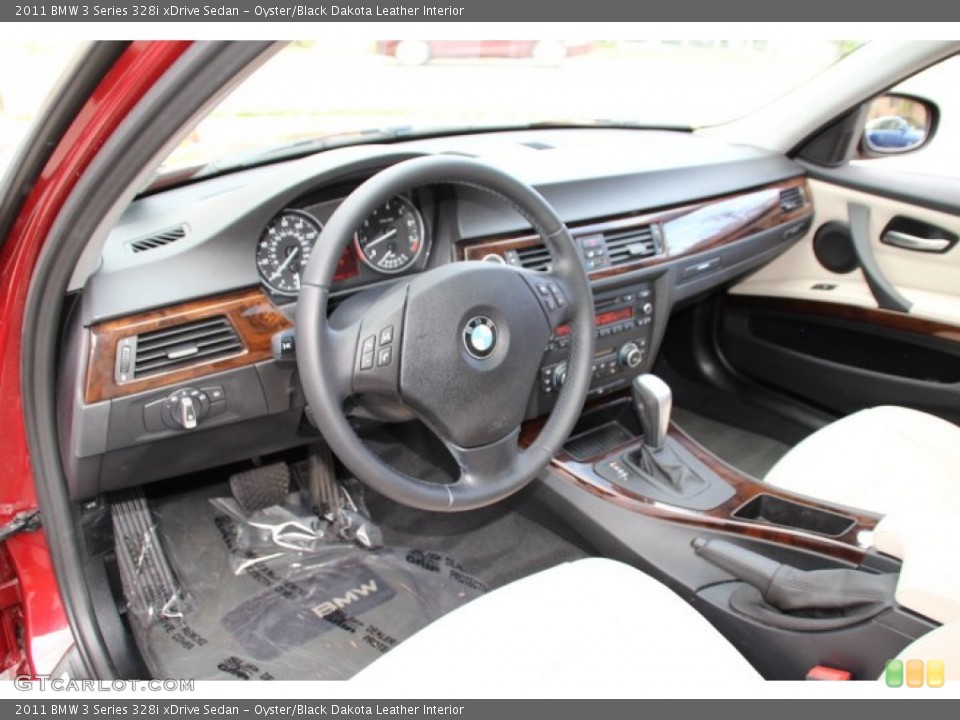 Oyster/Black Dakota Leather 2011 BMW 3 Series Interiors