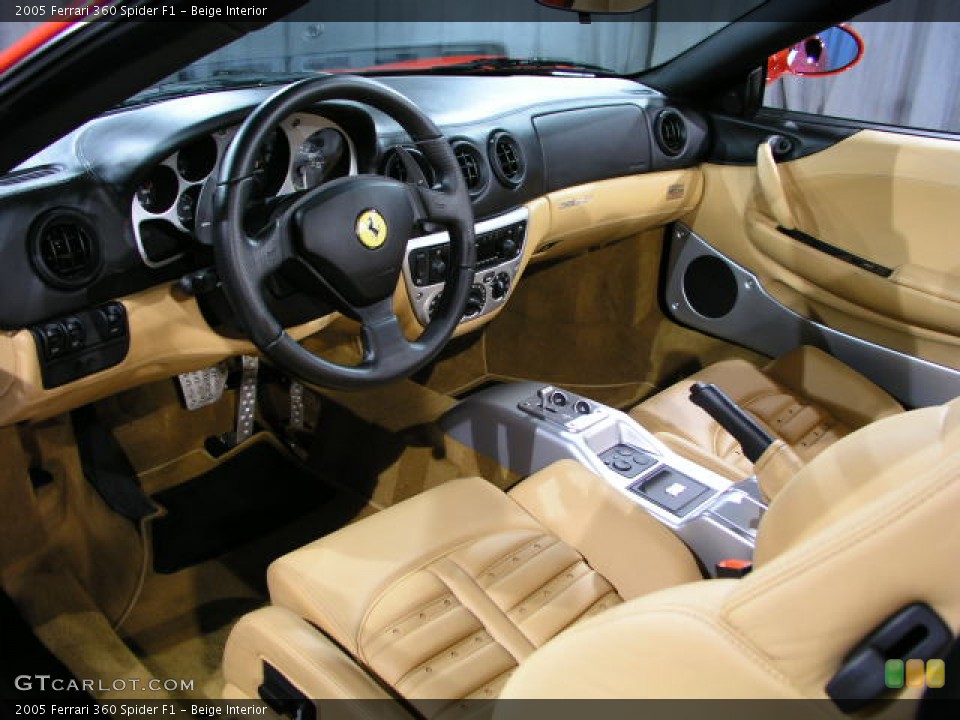 Beige Interior Prime Interior for the 2005 Ferrari 360 Spider F1 #87727