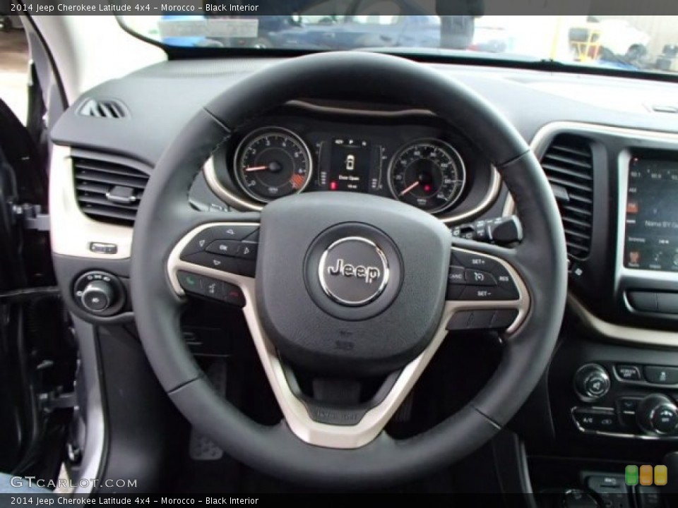 Morocco - Black Interior Steering Wheel for the 2014 Jeep Cherokee Latitude 4x4 #87732390