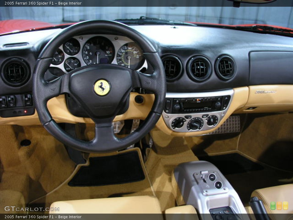 Beige Interior Dashboard for the 2005 Ferrari 360 Spider F1 #87733