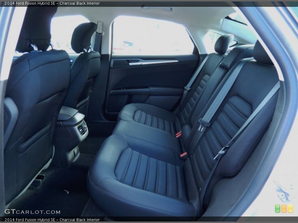 Charcoal Black Interior Rear Seat for the 2014 Ford Fusion Hybrid SE #87735105