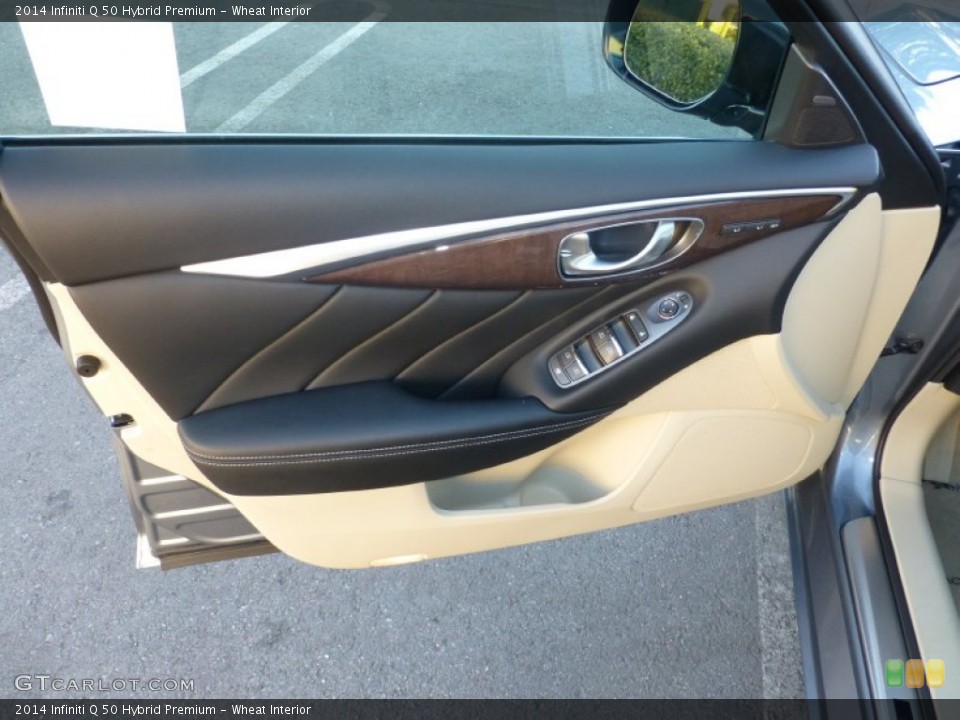 Wheat Interior Door Panel for the 2014 Infiniti Q 50 Hybrid Premium #87735405