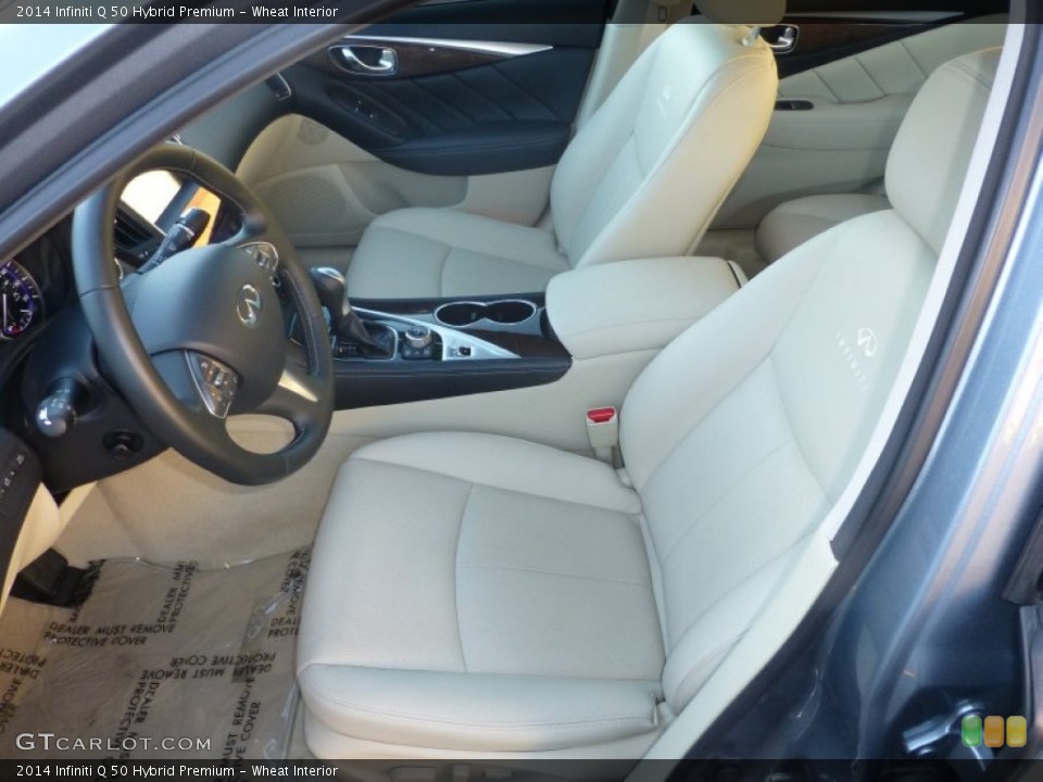 Wheat Interior Front Seat for the 2014 Infiniti Q 50 Hybrid Premium #87735435