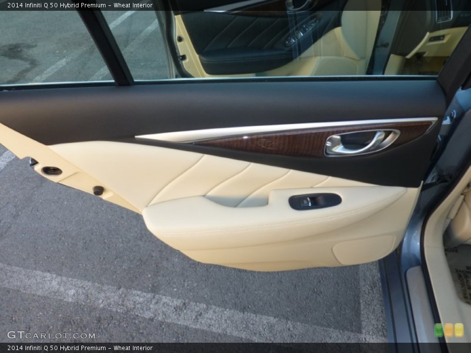 Wheat Interior Door Panel for the 2014 Infiniti Q 50 Hybrid Premium #87735459