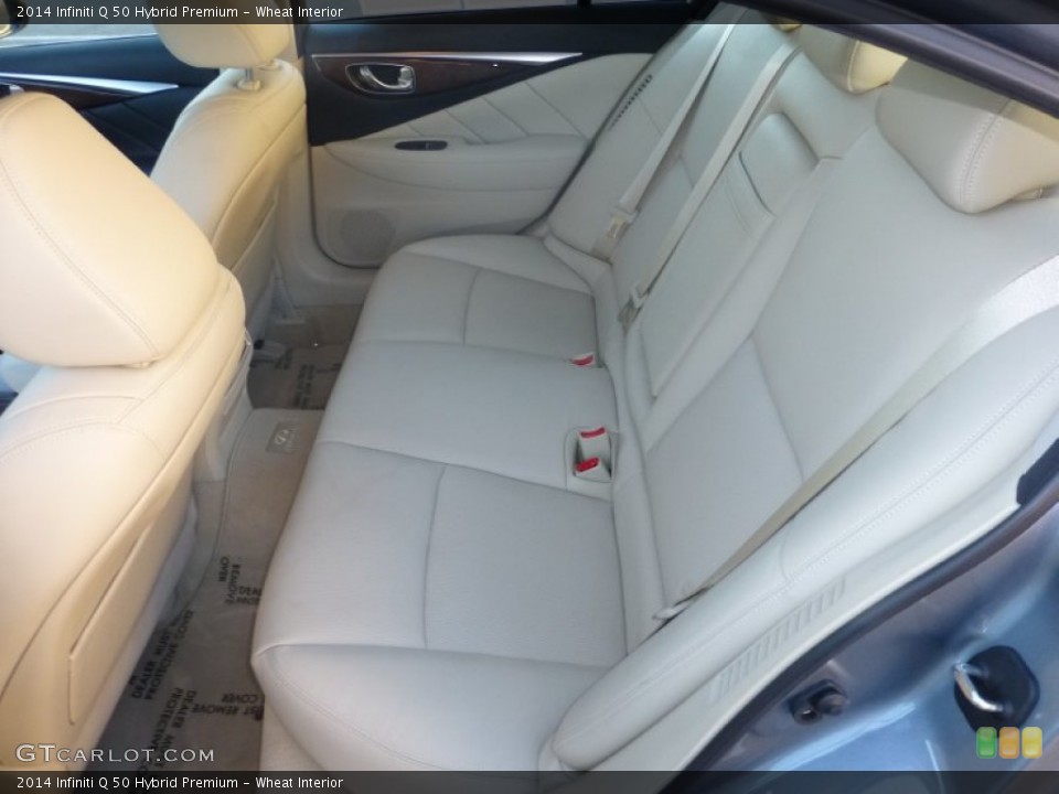 Wheat Interior Rear Seat for the 2014 Infiniti Q 50 Hybrid Premium #87735480