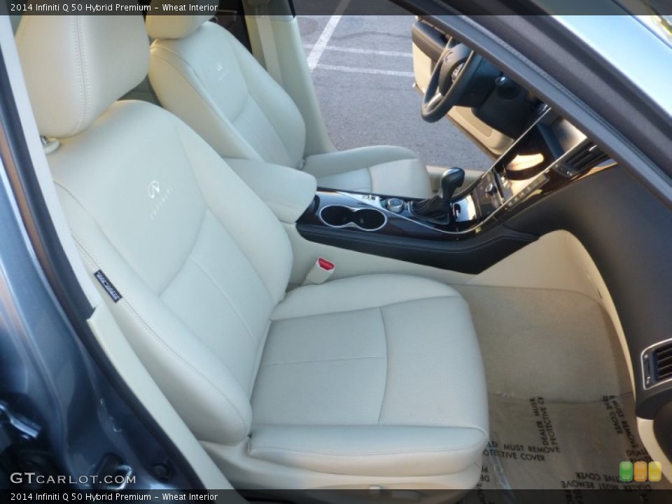 Wheat Interior Front Seat for the 2014 Infiniti Q 50 Hybrid Premium #87735596