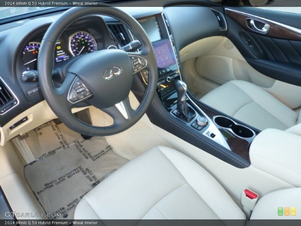 Wheat Interior Prime Interior for the 2014 Infiniti Q 50 Hybrid Premium #87735649