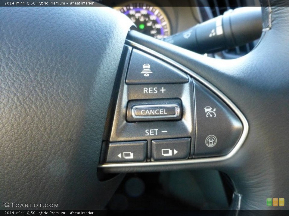 Wheat Interior Controls for the 2014 Infiniti Q 50 Hybrid Premium #87735714