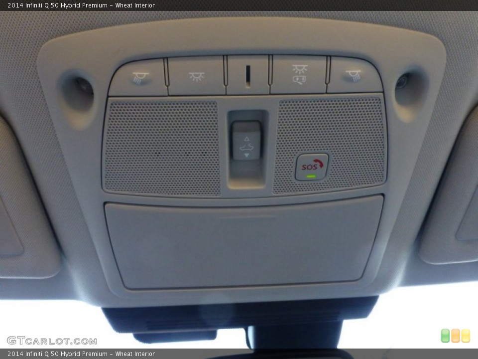 Wheat Interior Controls for the 2014 Infiniti Q 50 Hybrid Premium #87735915