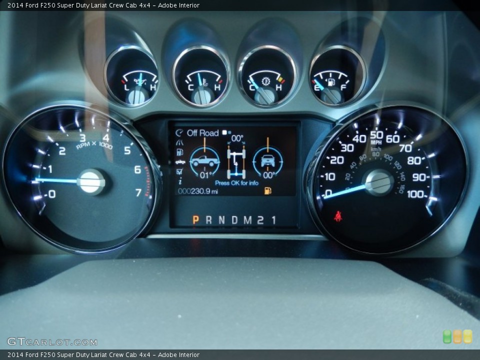 Adobe Interior Gauges for the 2014 Ford F250 Super Duty Lariat Crew Cab 4x4 #87736074