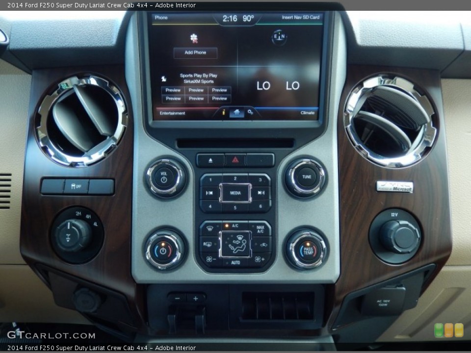 Adobe Interior Controls for the 2014 Ford F250 Super Duty Lariat Crew Cab 4x4 #87736101